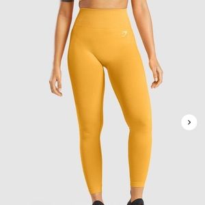 Gymshark Vital Seamless 2.0 Leggings Yellow Marl